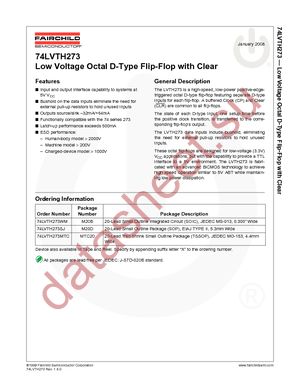 74LVTH273MTC datasheet  